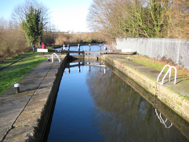 The canal I ran along, on a nicer day than when I ran it